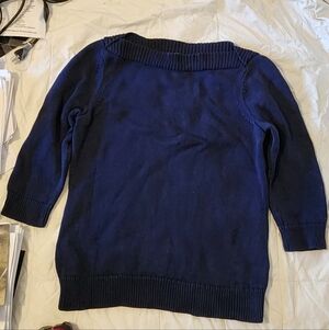 Women’s Navy Blue Sweater - Classic Crewneck